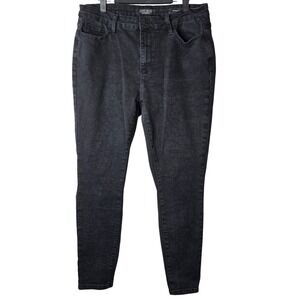 Judy Blue Los Angeles Women's Black Leopard‎ Wash High Waist Skinny Jeans